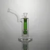 Glasbong Wasserpfeifen Bongs Grünes Glas Perkolatorpfeife Wasserpfeifen für Rauch 18,8 mm Bongs