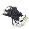 Edison2011 1000pcs Led 4 pin 10MM Connector With 15cm Wire Cables RGB Connector For Strip DIY For 5050 Strip Light 9356026