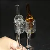 Smoking Set of Thermal Quartz Banger Nail with double bucket, matched real quartzs carb cap,10mm/14mm/19mm male/female quart nails