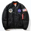 Fall-Flight Pilot Jacket Coat Bomber Ma1 Men Bomber Jackets Embroidery Baseball Coats M-XXL free shipping