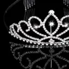 Girls Crowns With Rhinestones Wedding Jewelry Bridal Headpieces Birthday Party Performance Pageant Crystal Tiaras Wedding Accessor2979810