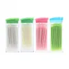 Venta al por mayor- Venta caliente 3 cajas / juego de palillos de dientes de plástico portátiles en estuche transparente Ecológico Sin olor Palillo de dientes Envío gratis