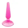 Morbido Jelly Anal Butt+Stainless Plug Metallo Gioiello Dildo Acciaio G Spot Stimolante #R91