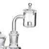 Reaktor Rdzeń Quartz Banger Akcesoria do paznokci 10mm 14mm 19mm Polerowane połączenie do szkła wodnego Szkło Bong Dab Rig