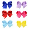 Fermagli per fiocco per bambini Forcine per capelli Archi per boutique con clip Ragazze Nastro in grosgrain Clip per fiocco in pizzo Barrette Accessori per capelli per bambini KFJ103299993