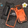 Armour Hybrid Defender Kickstand Case med bältesklämma och skärmskydd till iPhone X XS Max XR 8 7 6 Plus 5 Alcatel Idol4 Fierce4 Tur Blu R1 HD