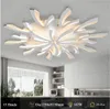 Modern Minimalist Led Ceiling Lights V Shape Acrylic Chandelier Lighting for Living Room Bedroom Dimmable with Remote Control