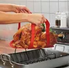 Święto Dziękczynienia silikonowe i indyka Lifter - pomaga podnieść pieczeni / indyka / nawet kurczaka łatwo bez spalonego czerwonego koloru