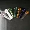 Novos vasos de fumaça de cores mistas, tubo de vidro por atacado, acessórios para tubos de fumar, frete grátis