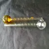 Accessoires de bongs en verre de pot de fumée de soie de plaque de couleur, tuyaux de fumage en verre colorés mini multi-couleurs Pipes à main meilleur verre de cuillère