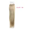 Venda quente Micro Loop extensão do cabelo preto Brasileiro cabelo liso De Seda 1g / strand 100 pçs / lote # 16 # 10 # 18 # 27 Extensões de cabelo humano