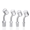 Quartz Thermal Banger 90 45 degree 10mm 14mm 18mm Double Tube Quartz Thermal Banger Nail For Glass Bongs PukinBeagle thermal P Banger