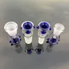 18 Styles!!! 10mm 14mm 18mm glass bowl Blue Green White Female Male glass percolator bowls for bongs glass water pipes dab rig