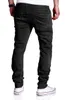 Hele-rechte gescheurde broek mannen 2017 gloednieuwe hiphop groene skinny jeans mannen slim fit biker jeans homme casual broek trouser324G