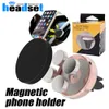 Car Magnetic Smart Air Vent Mount Support de portable Handfree Dashboard Téléphone Support métal pour téléphone portable iPhone 7 6 Samsung S8