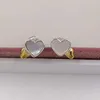 Luminous Hearts Studs Authentic 925 Srebrne koraliki pasują do europejskiego pandora w stylu biżuterii Naszyjnik Andy Jewel 290697MOP