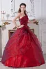 2017 Sexy Une Épaule Fleurs Robe De Bal Quinceanera Robes avec Paillettes Organza Plus La Taille Douce 16 Robe Robe Debutante Robes BQ69