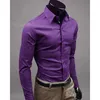 Мужские платья рубашки Оптовые - мода роскошный стильный повседневная рубашка с длинным рукавом Slim Fit Fit For Fit Formate Business Seafe Seafe M-XXXL1
