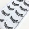 Kreuzende falsche Wimpern natürliche transparente Kunststoff -Augen -Wimpern Schönheit Make -up Mini halb Ecke Schwarz 5 Paar Kosmetikwerkzeuge