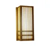 LED Bamboo Wall Sconce wood lamp Japan style lighting living room restaurant bar cafe hotel bedroom hall Izakaya lobby natural bamboo light