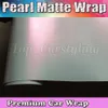 Premium Satin Pearl White to Pink Shift Wrap med Air Release Pearlescent Matt Film Car Wrap Styling Graphic 1 52x20M Roll305V