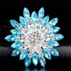 Hurtownia Rhinestone Bauhinia Lapel Pins Broszki dla kobiet i mężczyzn Wedding and Party Casual Dress Pins Hijab Pins Brooches