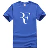 Baijoe Fashion Roger Federer RF Skriv ut T-tröja Män Kortärmad T-shirt Toppar Hip Hop T Shirt Homme Man Bomull Casual T Shirts