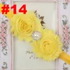 Newborn Baby Girl Christening Head Pieces 2017 with Hand Flowers & Pearls 28 Different Colors Infant Toddler Girl Headbands Birthday Wedding