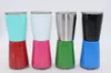 9colors 8.5oz wine glasses Stainless Steel Tumbler 8.5oz cups Travel Vehicle Beer Mug non-Vacuum mugs with straws & lids