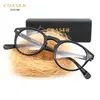 Atacado- COASER OV5186 Vintage Quadro Óculos Mulheres Homens Terno de Leitura Computador Prescrição Óculos Ópticos lente clara Retro Eyewear