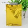 18 * 26 cm Borsa sedicente opaca dorata Borsa in alluminio Custodia per cellulare Borse per ornamenti alimentari Spot 100 / confezione