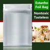 18x26cm Foglio di alluminio Imballaggio per laminazione Zip Lock Food Mylar Borse Snack di ghiaccio medico Pacchetto a prova di odore di caffè Sigillo di calore Sacchetto richiudibile