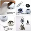 Key Portable Metal Retractable KeyChain Keys Reel Badge Holder W/Belt Clip with Stainless Cable B109Q