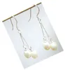 10Pairs/lot White Fashion Dangle Chandelier Pearl Earrings Silver Hook For DIY Jewelry Gift Craft C020 Free Ship