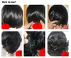 2017 Dutt Abdeckung Haarteil Lockige Große Brötchen Frisur Chignon Mit Kamm Clip In Pferdeschwanz Extensions Braut Elastische Net Haar Pad8120135