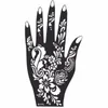 Groothandel-Nieuwe 1 stks India Henna Tijdelijke Tattoo Stencils voor Hand Been Arm Feet Body Art Template Body Decal voor Wedding NB137 Gratis verzending