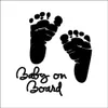 footprint car decals