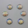 150st 14mm AB Color Crystal Harts Round Rhinestones Flatback Beads Stone Scrapbooking Crafts Smycken Tillbehör ZZ13252X