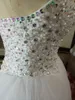 2017 Fashion Crystal Ball Gown Quinceanera Klänningar med Sequined Beading Tulle Plus Size Sweet 16 Dresses Vestido Debutante Gowns BQ33