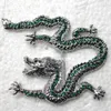 12PCLOlot Whole Crystal Rhinestone Dragon Broothes Fashion Costume Brooch Brooch Pin Prezent C3437022939