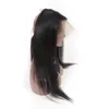 Brazilian Pre Plucked 360 Lace Frontal Straight Hair With Baby Hair 70100g Natural Hairline Straight 360 Lace Frontal Closure1712721