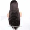 9A silky straight mink Brazilian Virgin 360 Lace Front Ponytail Wigs For Black Women Human Hair Wig 130%denstiy