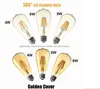 Super Bright E27 LED Filament Bollen Licht 360 Hoek St64 LED-verlichting Edison Lamp 4W / 6W / 8W 110-240V 6 STKS