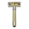 New Men's Safety Handheld Manual Shaver + Double Edge Safety Razor Blade Box