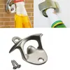 Convenient Stainless Steel Wall Mounted Opener Wine Beer Soda Glass Cap Bottle Kitchen Tool