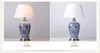 LED Dimmable Blue and White Porcelain table Lamps China Flower Chinese Cemaric desk lamp Home Bedroom Bed Side Reading Table Light2992290