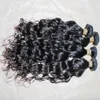 7 days beauty Water wave 100% Indian raw human hair Virgin Hair Extension 3 bundles Top selling