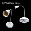 E27 lamphållare uttag för bordslampor med klämma och 6ft 180 cm us -plugg med på/av switch LED -bordslampor bashållare