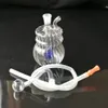 Glasleidingen Glazen Bubbler Olie Rig Glass Bongs Dubbele Bodem JH049-10mm