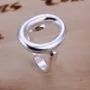 Gorąca sprzedaż Otwarcie O Sterling Silver Biżuteria Pierścień dla kobiet WR008, Moda 925 Srebrne pierścienie zespołu